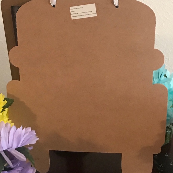 Hello Spring Blue Pick Truck MDF Hanging Wall Sign - Picture 13 of 13